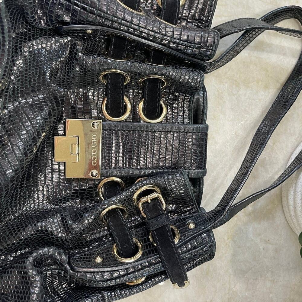 Jimmy Choo Ramona Python Bag Black - image 2
